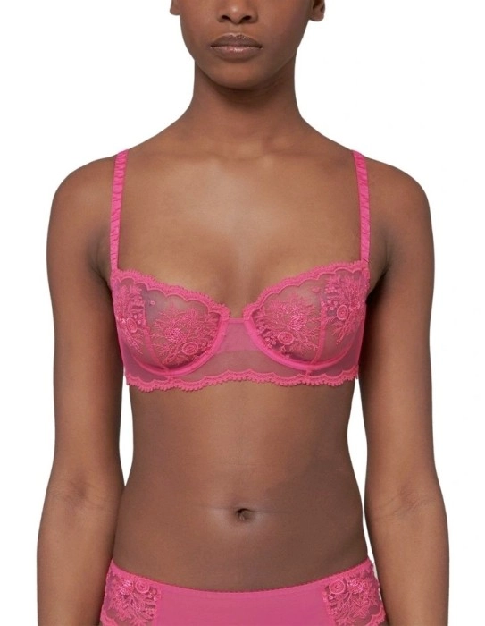 Simone Pérèle Intrigue in Disco Pink Half Cup Bra