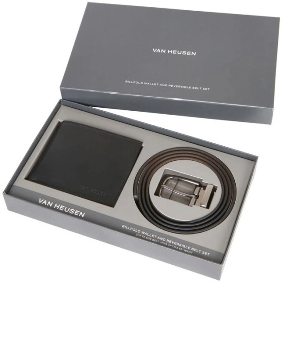 Van Heusen Belt and Wallet Gift Set