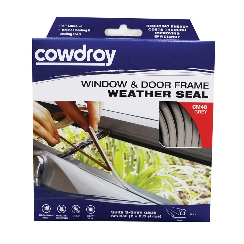 Cowdroy Rubber Window & Door Seal - 5m