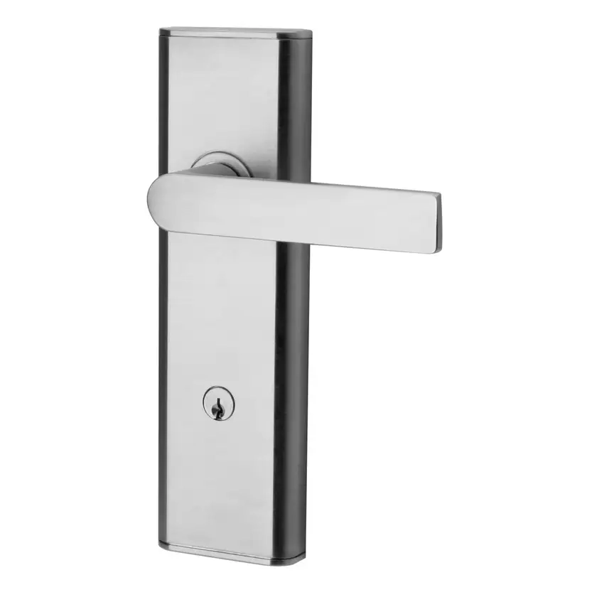 Lockwood Nexion Entry lockset with L3 Lever in Satin Chrome