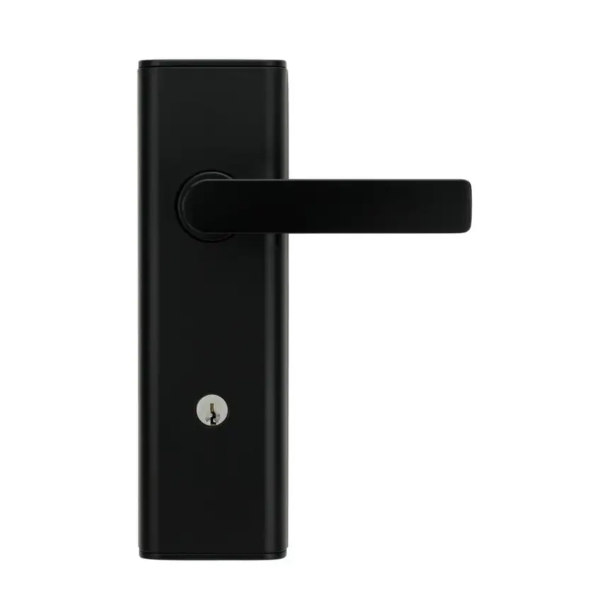 Lockwood Nexion Entry lockset with L3 Lever in Satin Matt Black