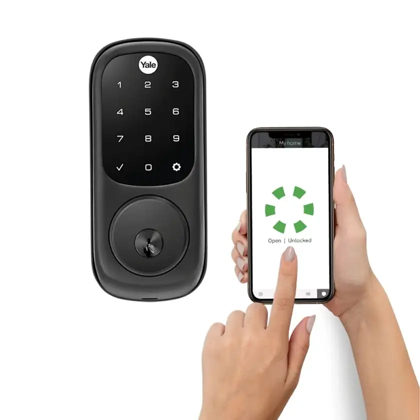 Yale Deadbolt Smart Keyless W/ Home Module - Matte Black