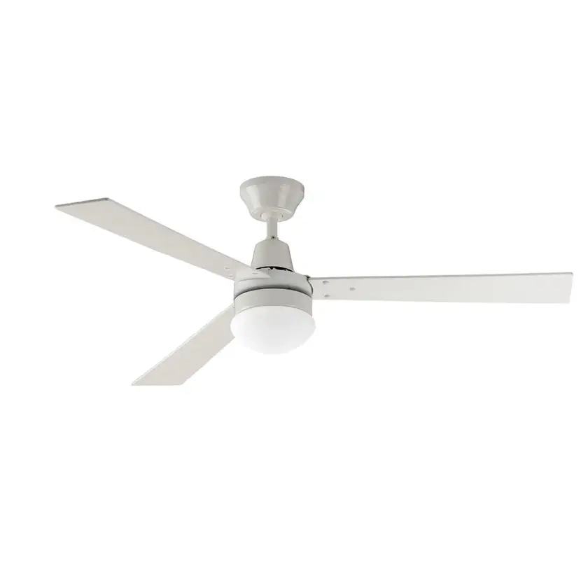 Arlec 120cm 3 Blade Ceiling Fan White/Cedar