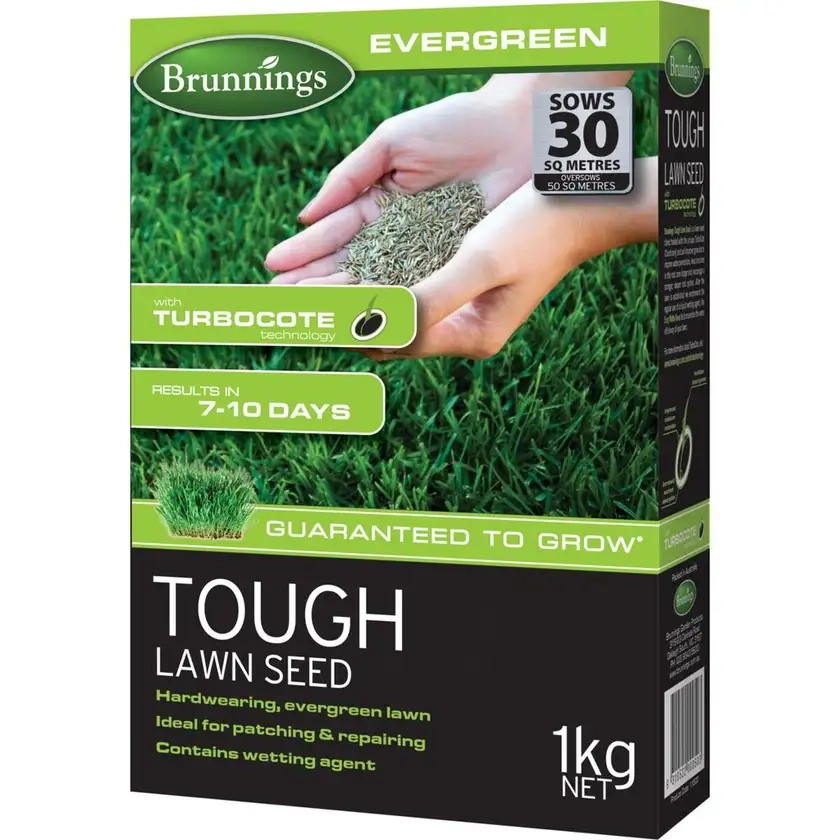 Brunnings 1kg Tough Lawn Seed