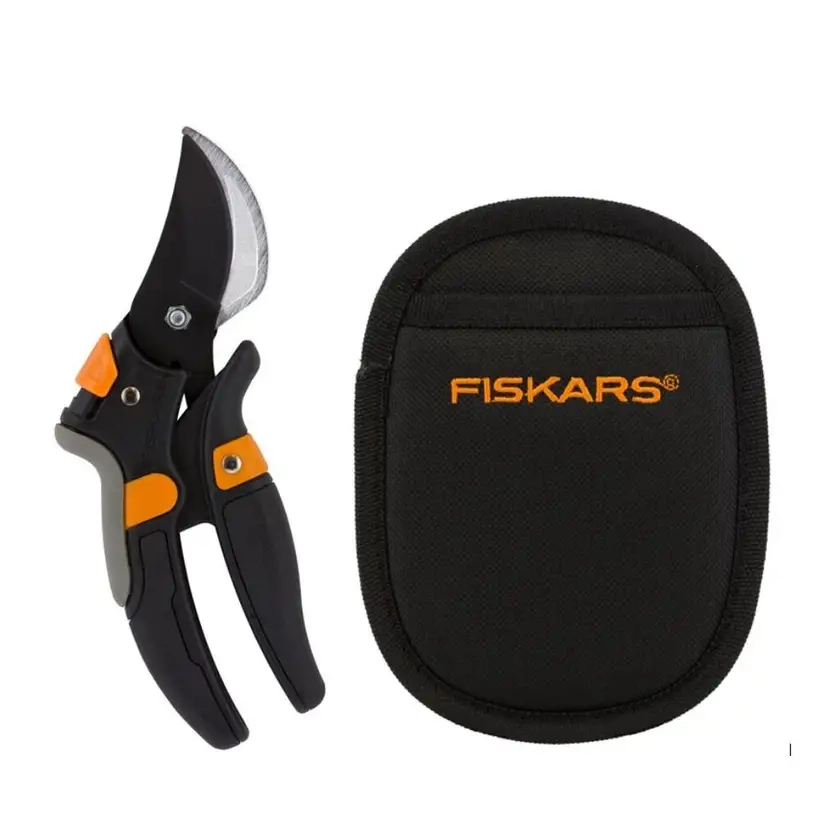 Fiskars Power Lever Bypass Pruner & Pouch Set