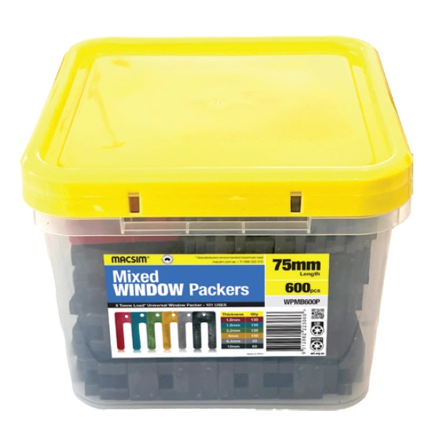 Macsim Mixed 75mm Window Packers 600Pk