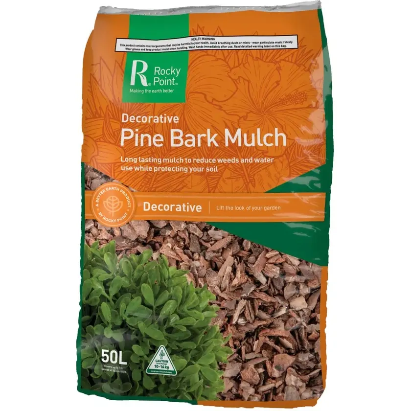 Rocky Point Decorative Mulch 50L Pine Bark Mulch