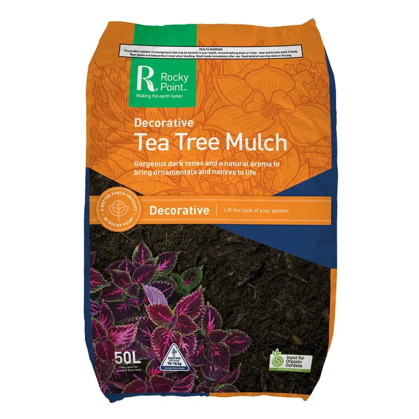 Rocky Point Decorative Mulch 50L Tea Tree Mulch