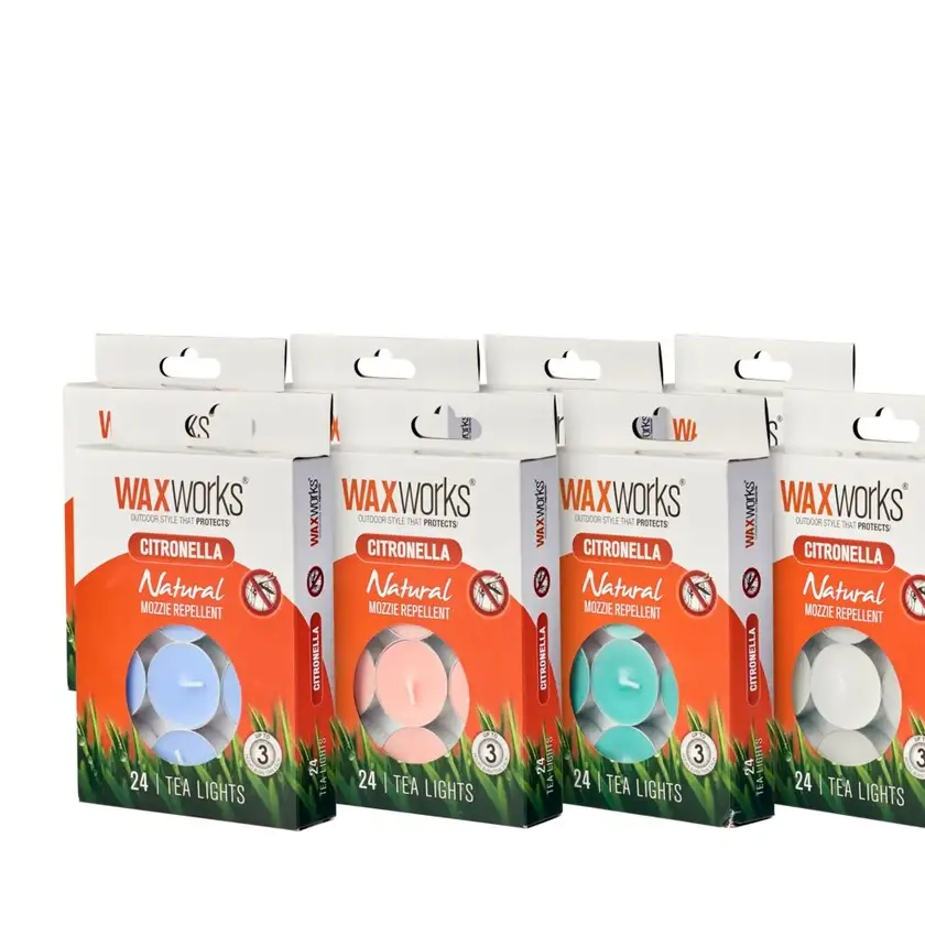 Waxworks Citronella Tea Lights 24pk