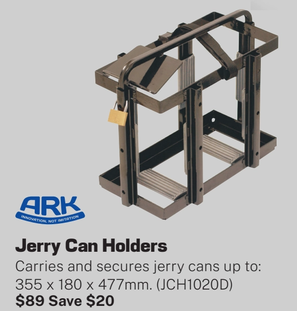 ARK Top Loading Jerry Can Holder - JCH1020D