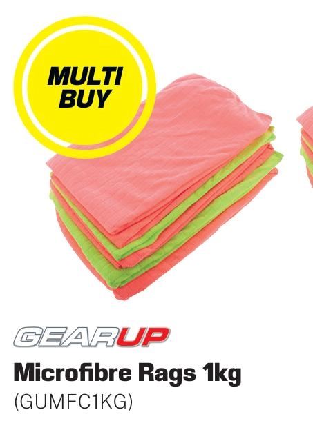 Gear Up Microfibre Rags 1kg - GUMFC1KG