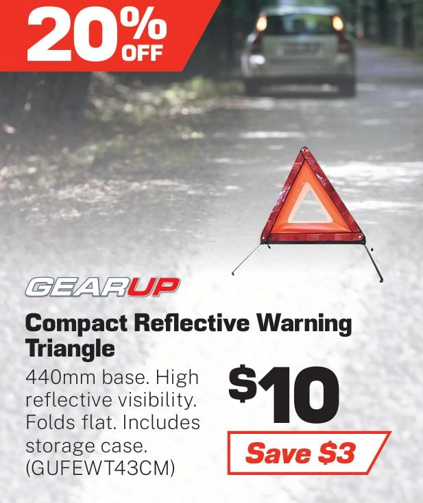 Gear Up Reflective Warning Triangle