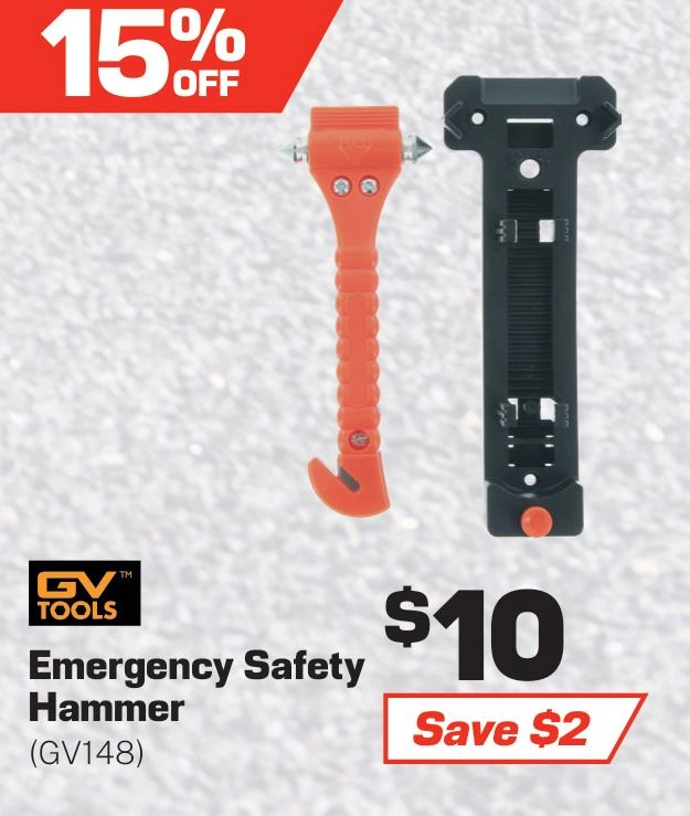 GV Tools Emergency Safety Hammer - GV148