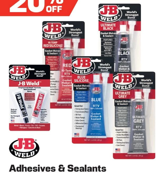 J-B Weld Adhesives & Sealants