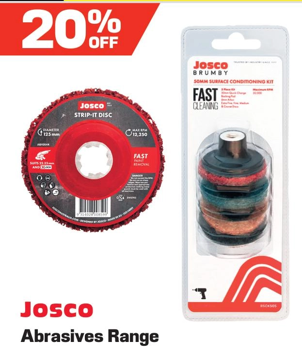 Josco Abrasives Range