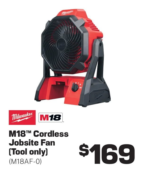 Milwaukee M18 Jobsite Fan (Tool Only) - M18AF-0