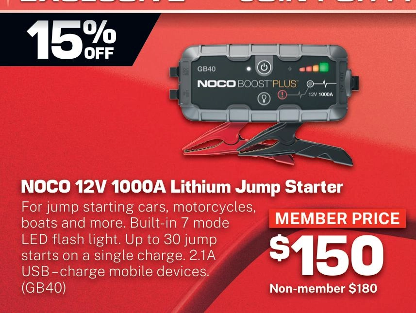 NOCO Boost 12V 1000A Jump Starter - GB40