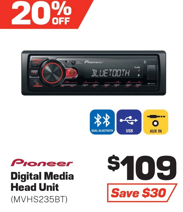 Pioneer Digital Media Receiver - MVHS235BT