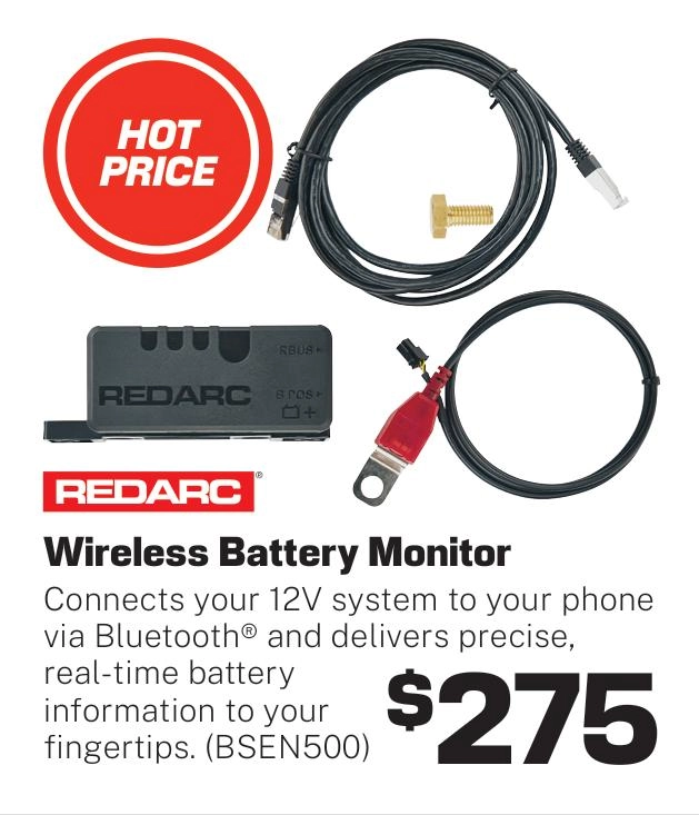 Redarc Battery Monitor 500A Wireless with RedVision - BSEN500