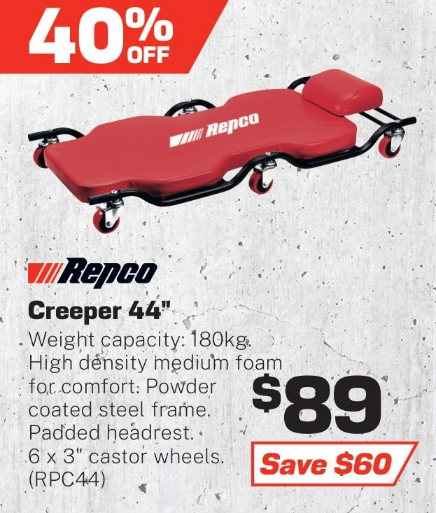 Repco 44 inch Creeper - RPC44