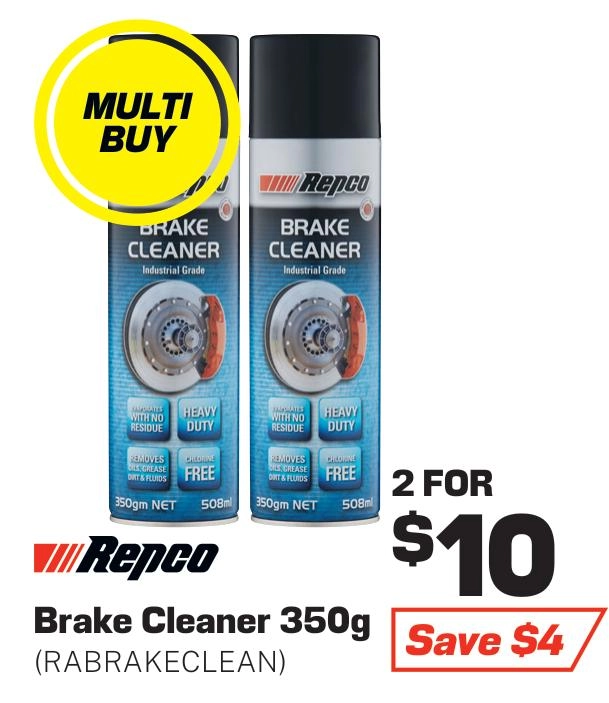 Repco Brake Cleaner 350g - RABRAKECLEAN