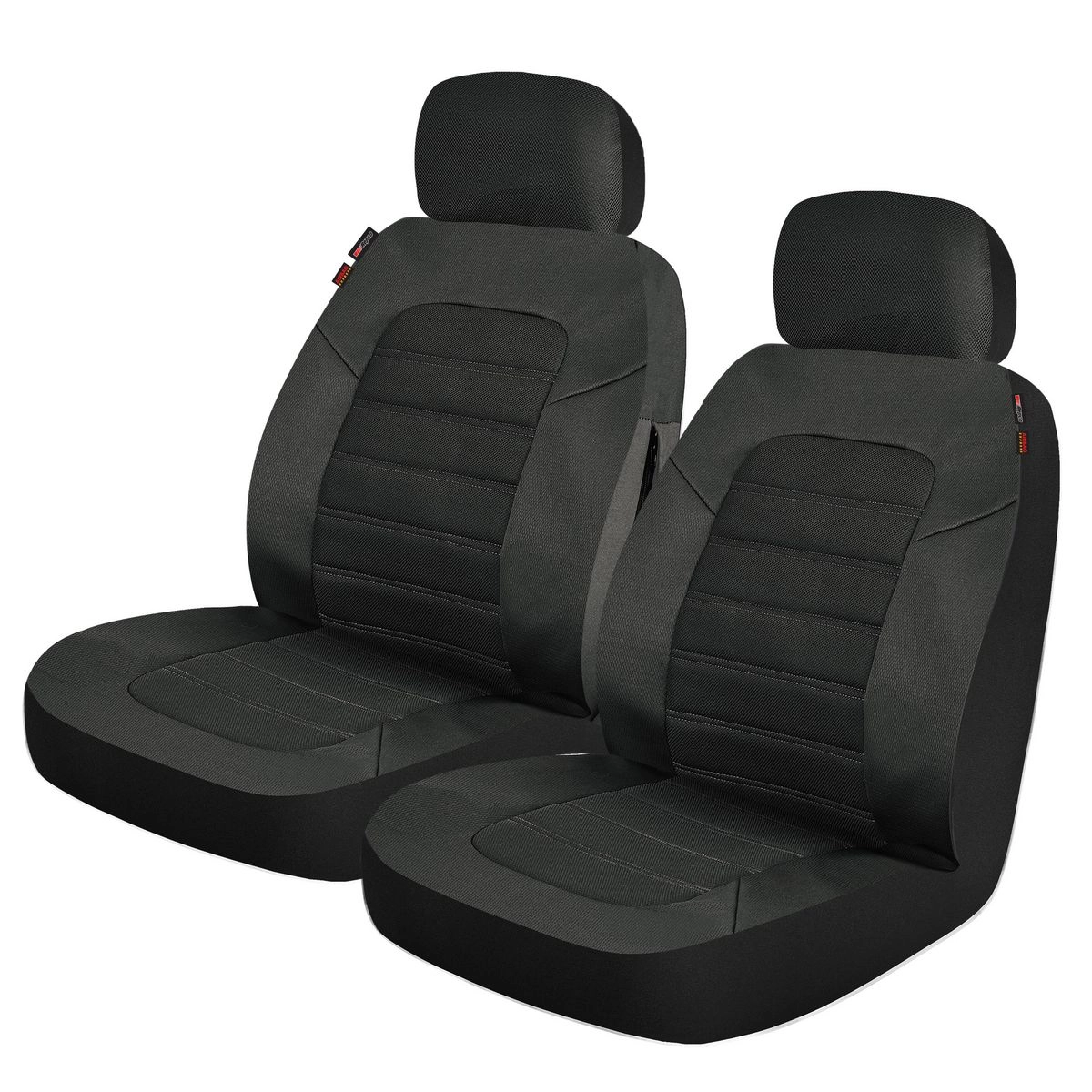 Repco Front Car Seat Covers Polyester, Black - Pair - RSCFTPRS30-BK-PRKR