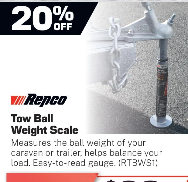 Repco Tow Ball Weight Scale - RTBWS1