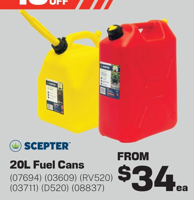 Scepter 20L Fuel Cans