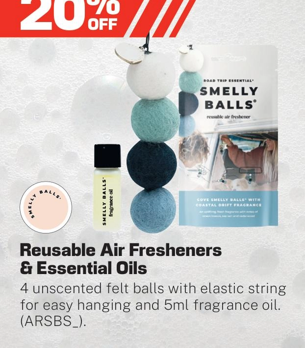 Smellyballs Reusable Air Fresheners & Essential Oils