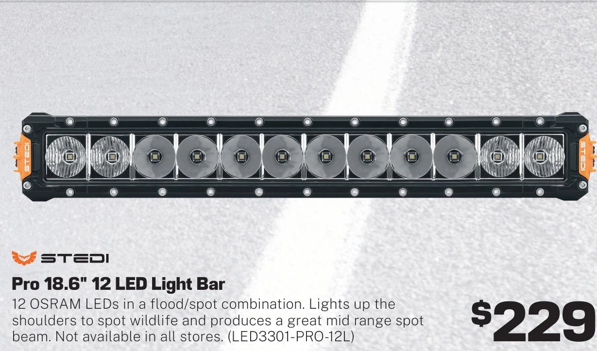 Stedi ST3301 Pro 18.6 Inch 12 LED Light Bar - LED3301-PRO-12L