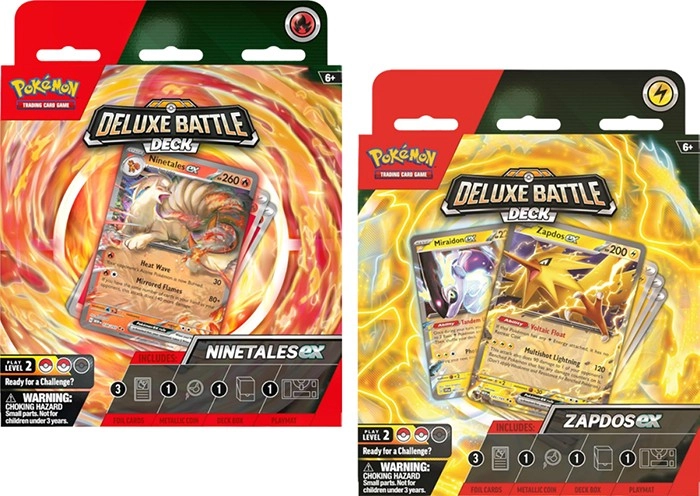 Pokemon TCG Deluxe Battle Deck (Ninetales ex OR Zapdos ex)