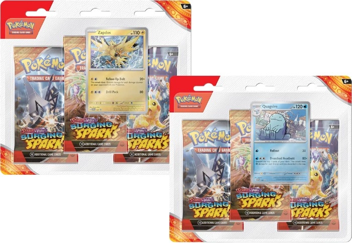 Pokemon TCG Scarlet & Violet 8 Surging Sparks - 3-Pack Blister