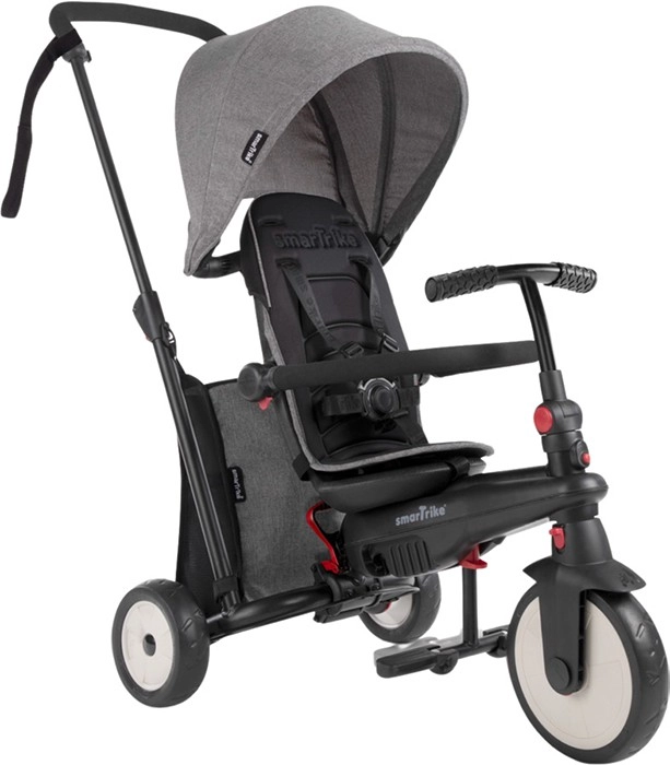 Smartrike STR3 Journey Grey - Folding Baby Tricycle 6-in-1