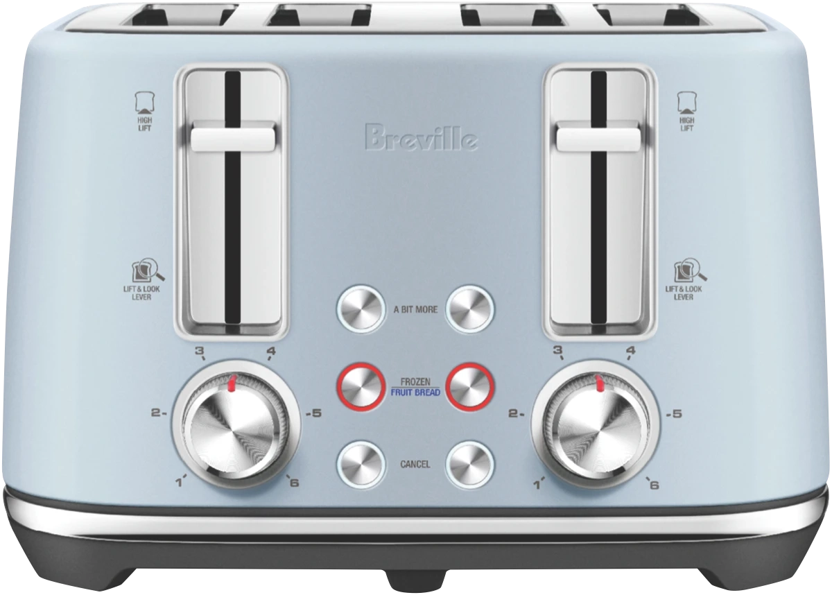 Breville The Toast Set 4 Slice Toaster Pale Dusky Blue