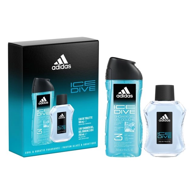 Adidas Ice Dive EDT 100ml Gift Set 2 Piece