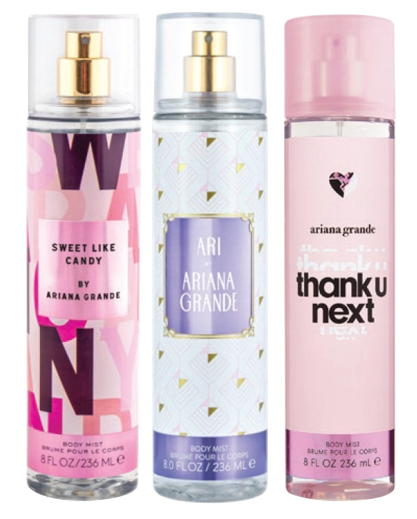 Ariana Grande Sweet Like Candy, Ari, Thank U Next Body Mist 236ml