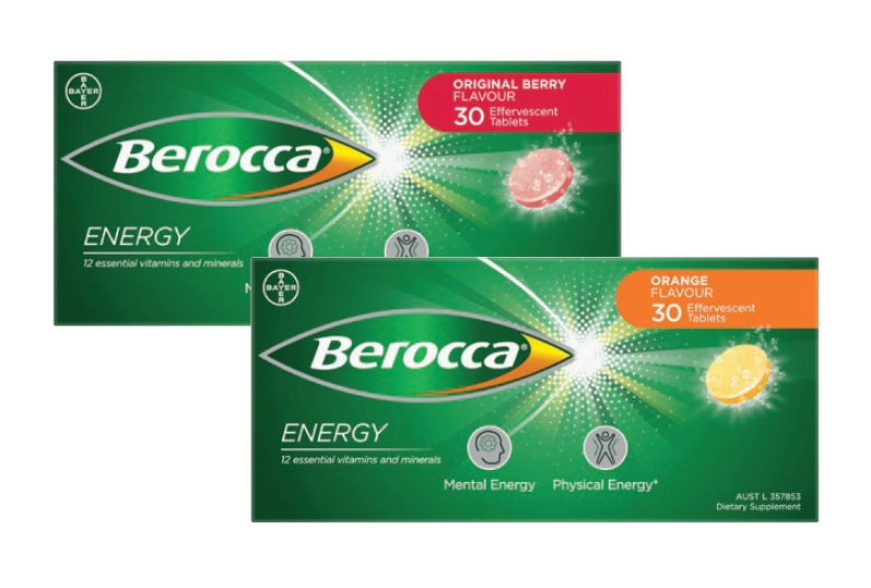 Berocca Energy Original Berry or Orange 30 tablets