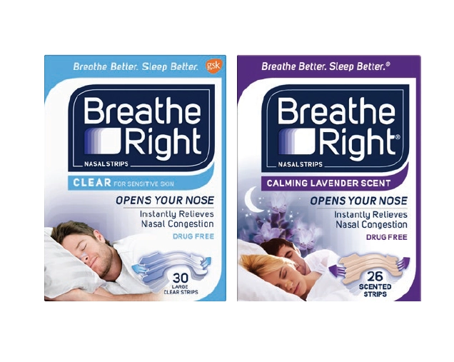 Breathe Right Clear Nasal Strip Large 30 pack or Lavender Tan 26 strips