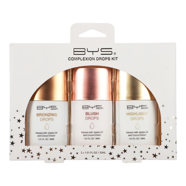 BYS Glitter Complexion Drops Set 3 piece