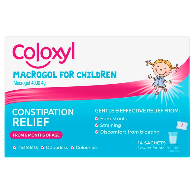 Coloxyl Macrogol for Children 4g Powder 14 Sachets