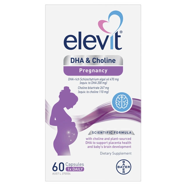 Elevit DHA & Choline For Pregnancy 60 capsules