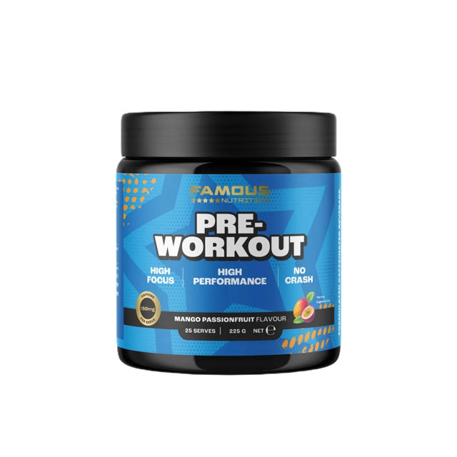 Famous Nutrition Pre-Workout Mango Passion 225g