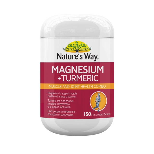 Nature’s Way Magnesium + Turmeric 150 tablets