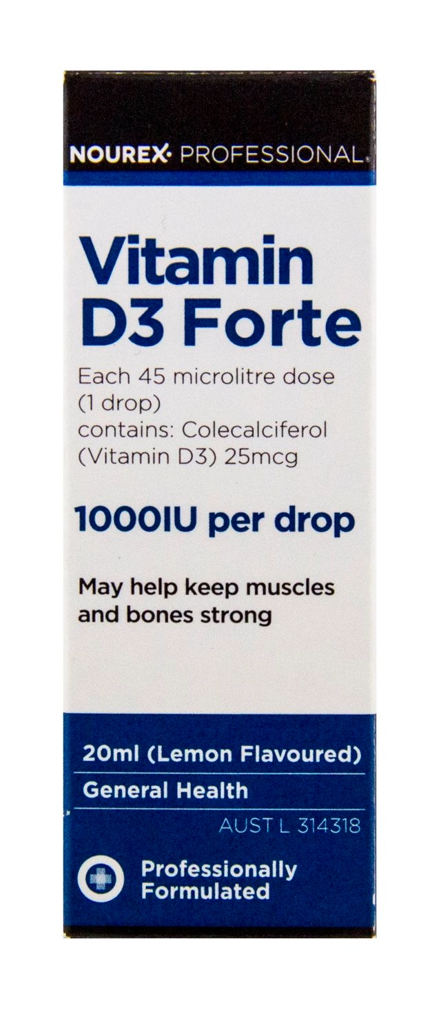 Nourex Professional Vitamin D3 Forte 1000IU 20ml