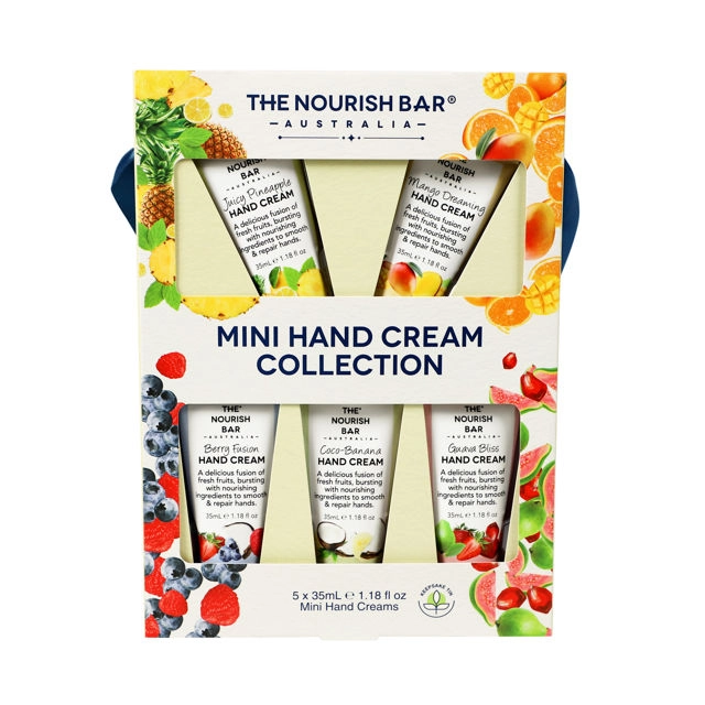 The Nourish Bar Hand Cream Set in Tin 5 piece