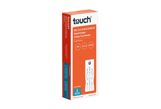 TouchBio RSV, Flu A/B & COVID-19 Rapid Antigen Self-Testing Kit 2 pack