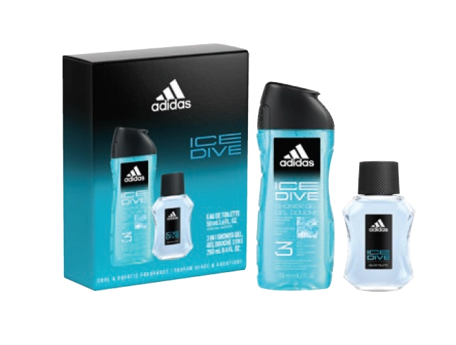 Adidas Ice Dive EDT 50ml Gift Set 2 Piece