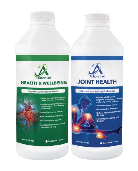 Arborvitae Health & Wellbeing or Joint Health Supplement 1 Litre