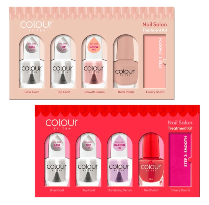 Colour By TBN Treat Street Nail Care Quartet Sweet Nothing, Red-dy For It