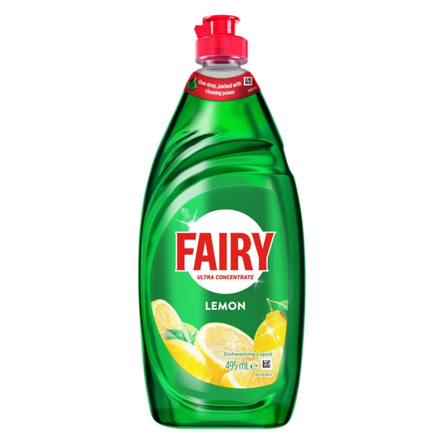 Fairy Dishwashing Liquid Lemon 495ml